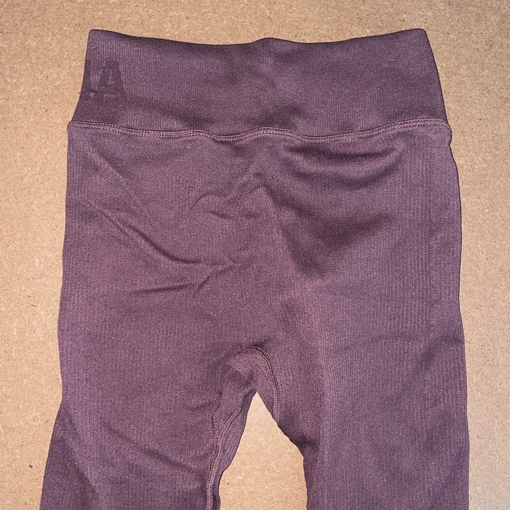 Astoria Brown Ribbed Leggings - Picture 6 of 6